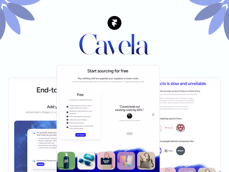 Cover image for Cavela - Framer Support