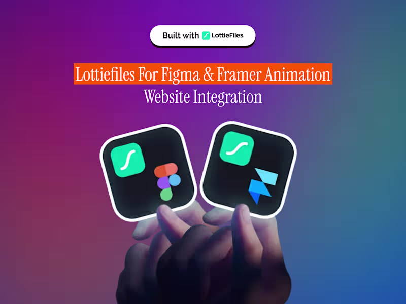 Cover image for Custom Animations & Interactions For Figma & Framer(LottieFiles)