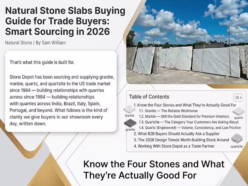 Cover image for  SEO Blog Writing — Stone Depot US