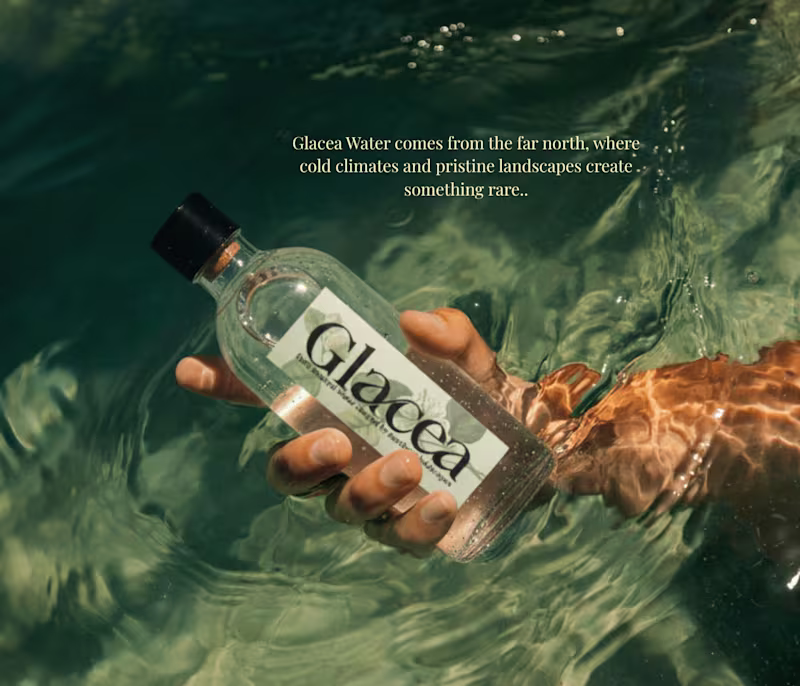 Cover image for Glacea water- Branding and Packaging design