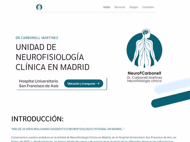 Cover image for NeuroFCarbonell Web