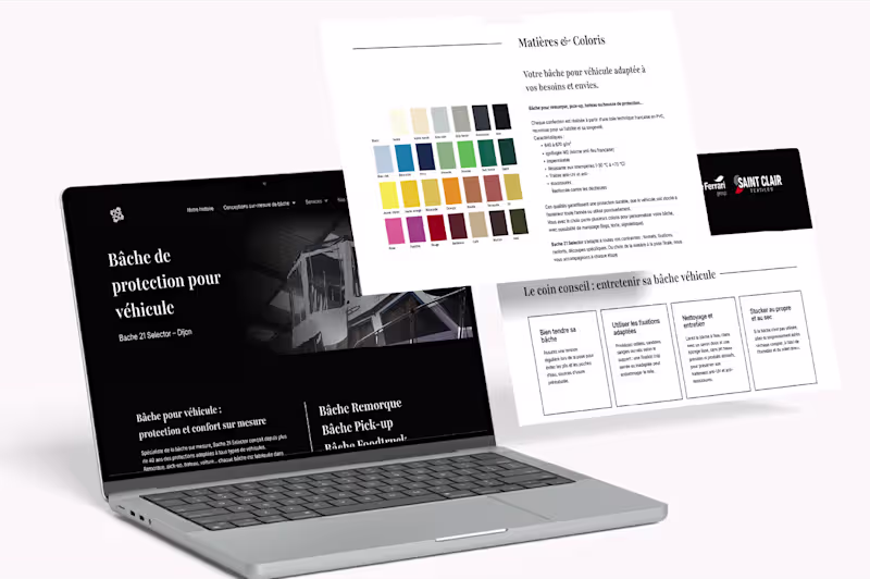 Cover image for Refonte du site web d'artisans bâchiste