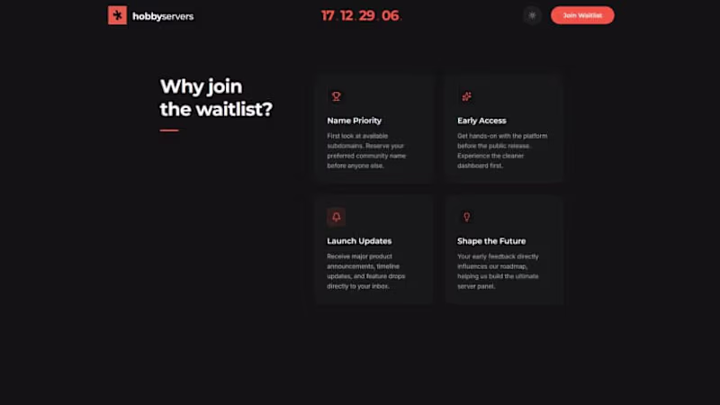 Cover image for Hobbyservers Website
