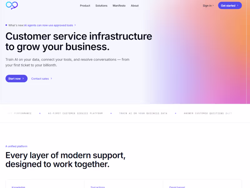 Cover image for AI first customer service platform