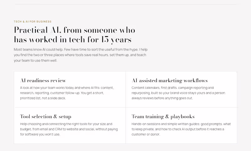 Cover image for Fractional Marketing Lead: Content, Email, SEO & AI Search