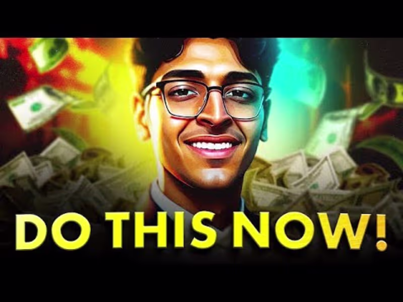 Cover image for advice for teenagers become millionaires raw vid - YouTube