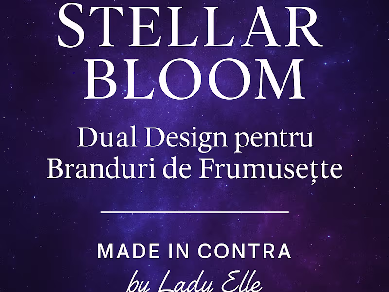 Cover image for Stellar Bloom – Dual Design pentru Branduri de Frumusețe”