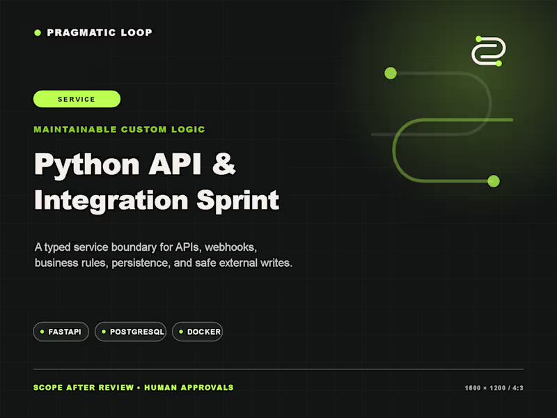 Cover image for Python API & Integration Sprint