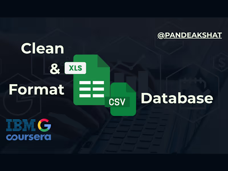 Cover image for Expertly Clean and Format your Excel or CSV data