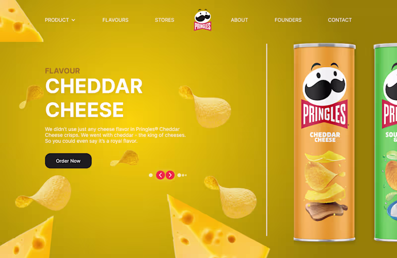 Cover image for Pringles Website Concept