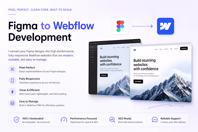 Cover image for Figma to Webflow Development