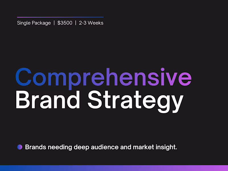 Cover image for Comprehensive Brand Strategy