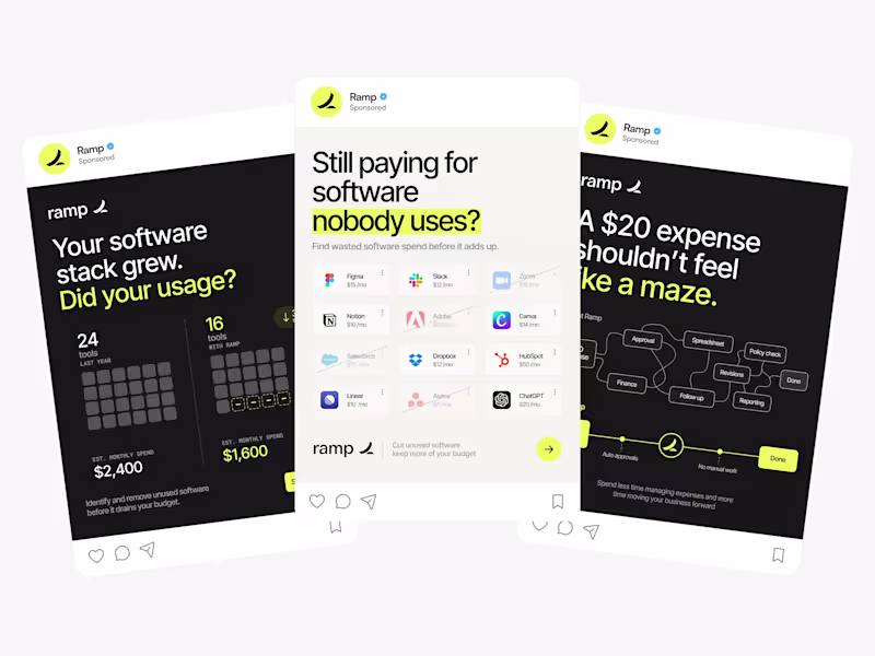 Cover image for Static ad work for Ramp Proof that static doesn’t mean borin...