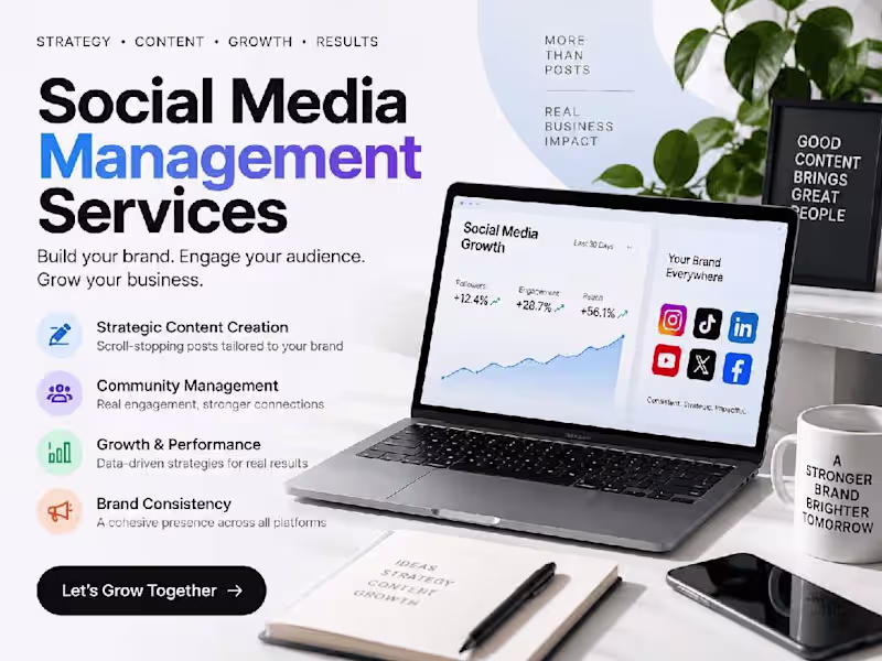 Cover image for Social media management 