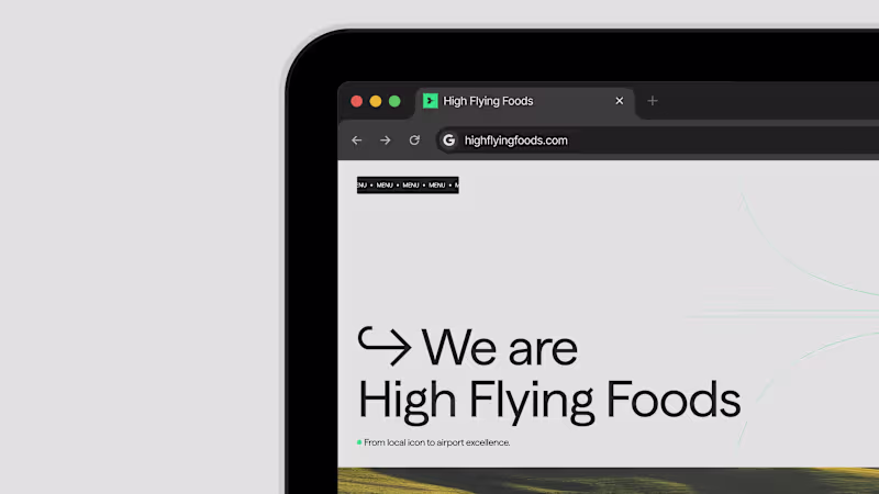 Cover image for High Flying Foods Branding