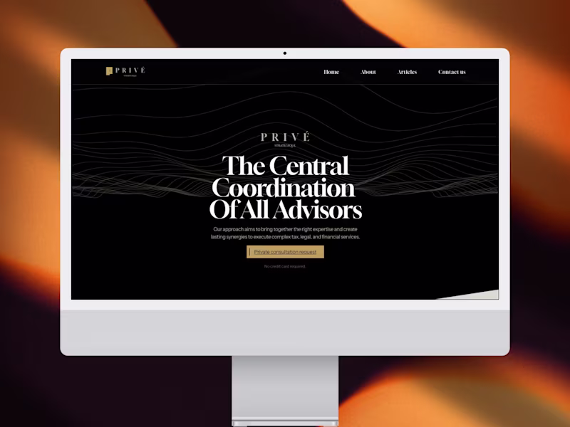 Cover image for A Website Template Built for