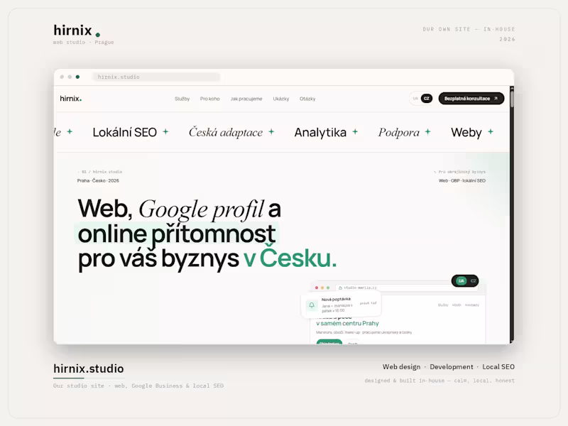 Cover image for hirnix.studio (http://hirnix.studio) — our own