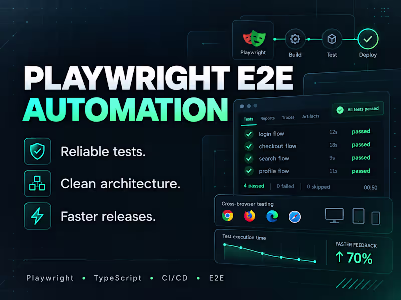 Cover image for Playwright E2E Automation — SaaS Demo Project