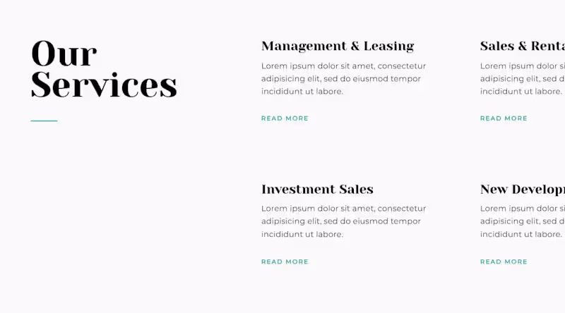 Cover image for Modern Real Estate Website Design