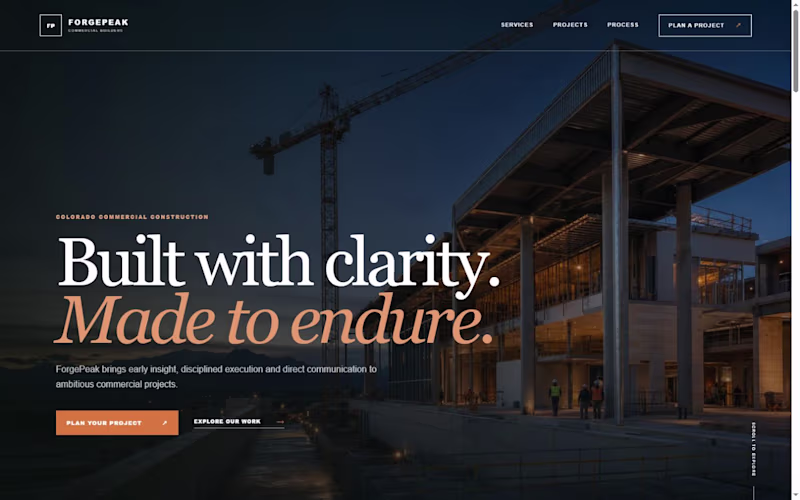 Cover image for ForgePeak — a self-initiated portfolio