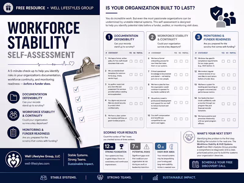 Cover image for This workforce stability self-assessment tool