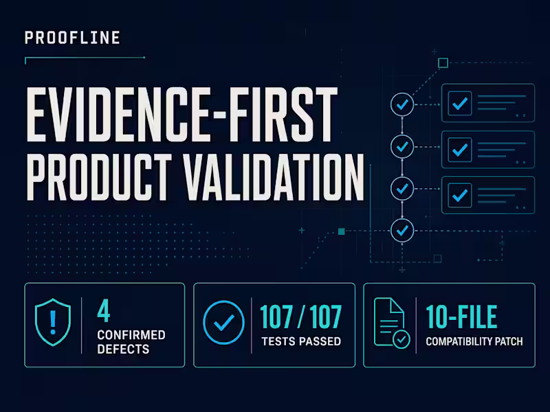 Cover image for Evidence-First Product Validation Sprint