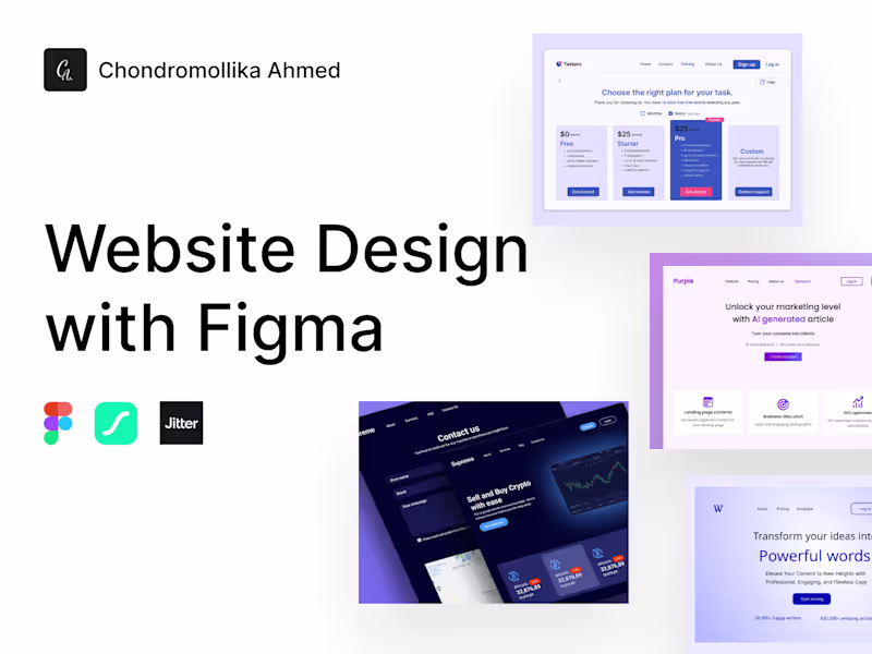 Cover image for Website Design with Figma