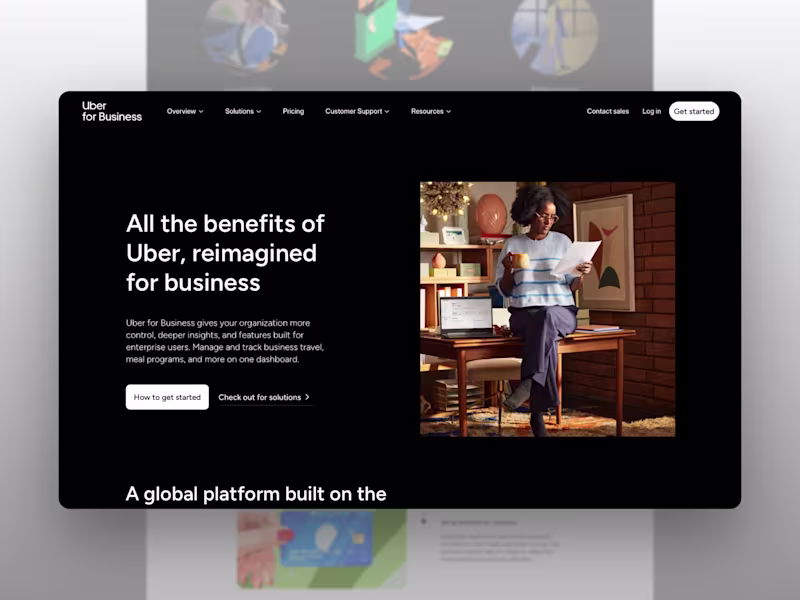 Cover image for Uber for Business Framer Website Redesign