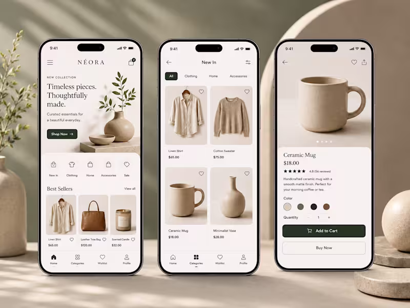 Cover image for E-commerce Mobile designs