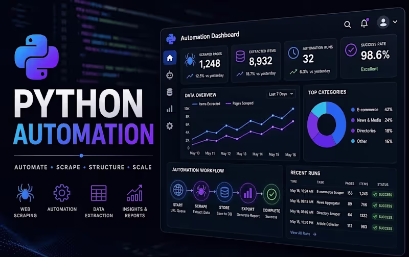 Cover image for  Python Web Scraping & Automation Scripts