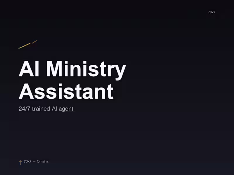 Cover image for AI Ministry Assistant Setup