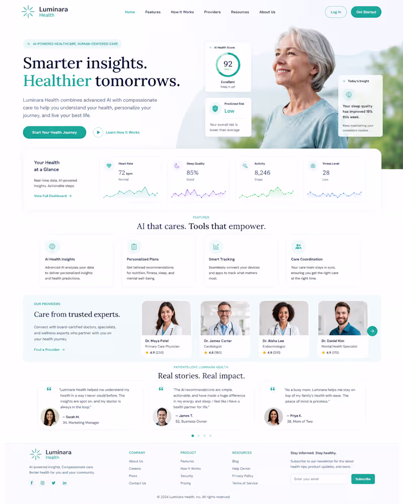Cover image for Health Platform Website