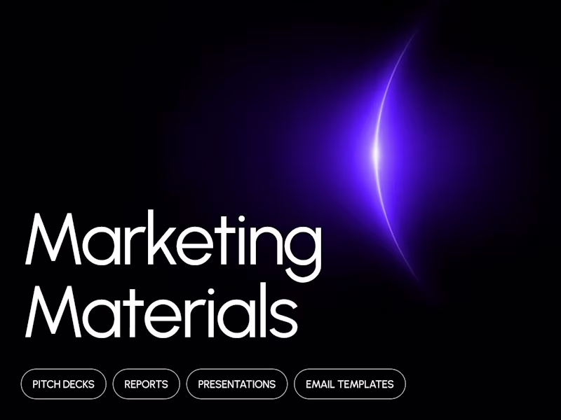 Cover image for Marketing Materials