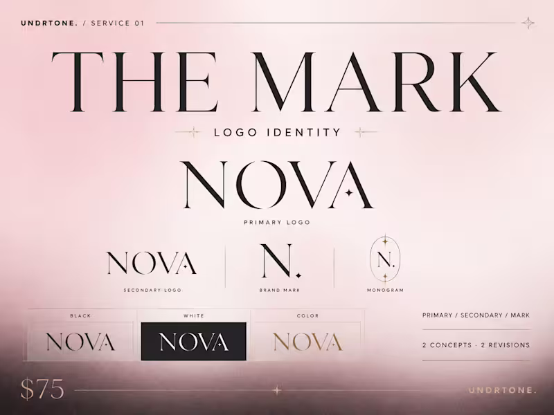 Cover image for Logo design- The Mark