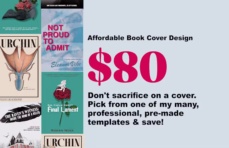 Cover image for Cheap Book Cover Design for Self-Published Author