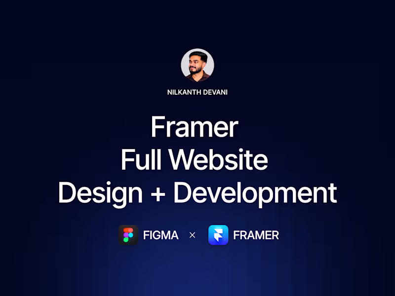 Cover image for Full Website Design & Development in Framer