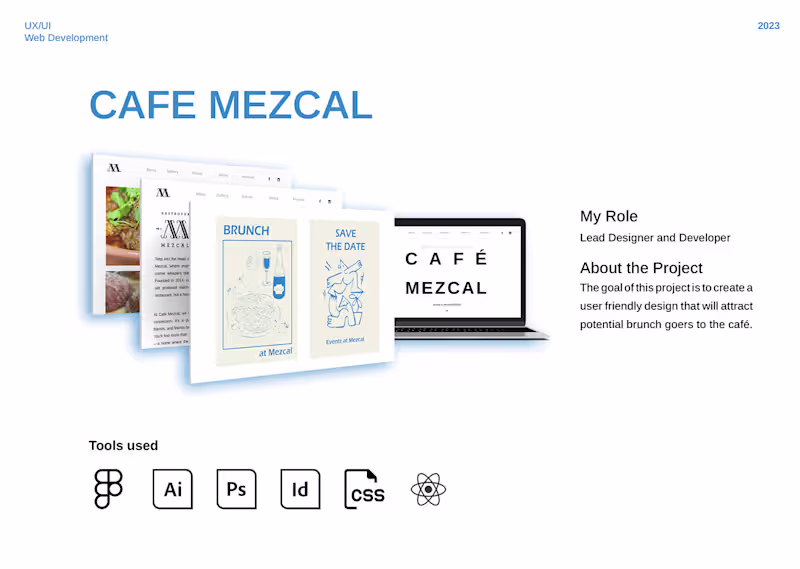 Cover image for Cafe Mezcal Website UI Case Study :: Behance