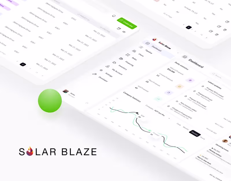 Cover image for SolarBlaze - SaaS Sales Platform