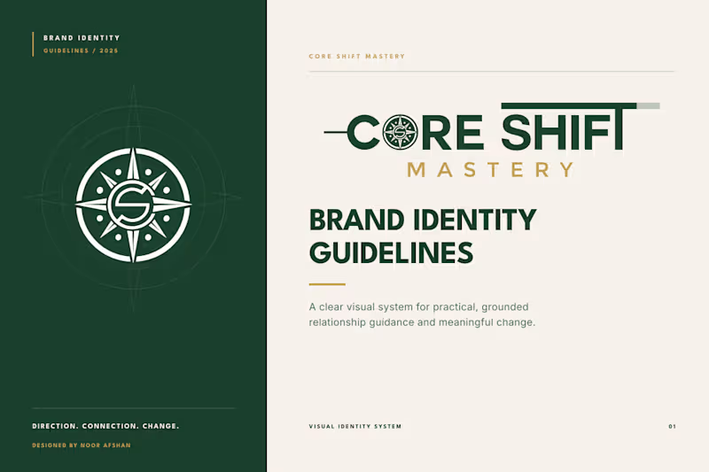 Cover image for CoreShift, Coaching Brand Identity & Visual System