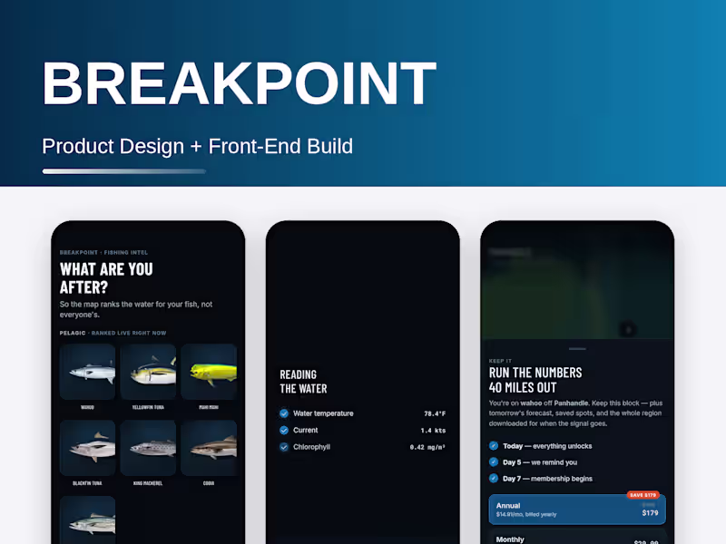 Cover image for Activation and freemium design for a fishing-data iOS app