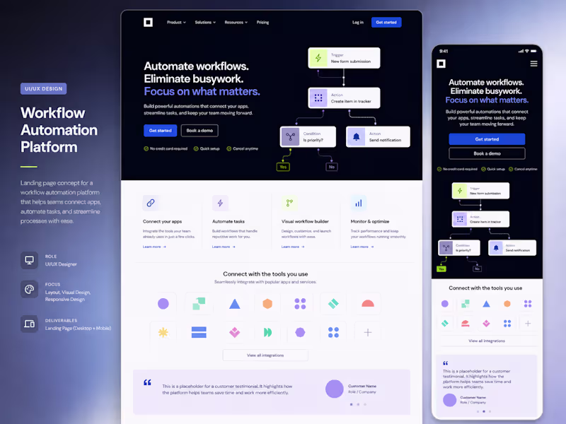 Cover image for Responsive Landing Page Design & Development