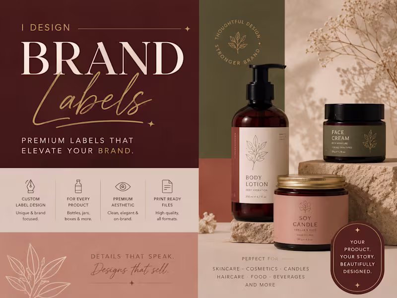 Cover image for Premium & minimal label design