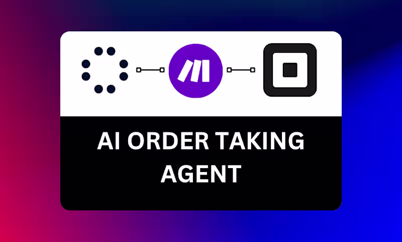 Cover image for AI Order Taking Agent

I developed