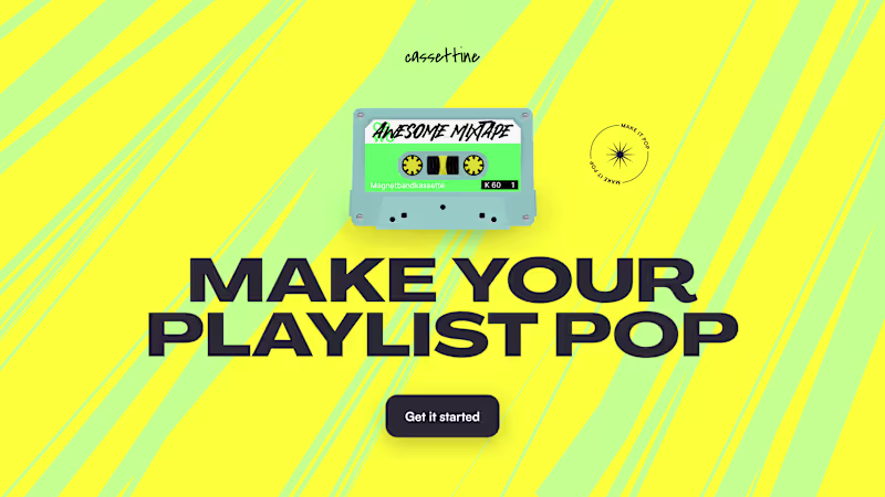 Cover image for Cassettine - Make your Playlist Pop