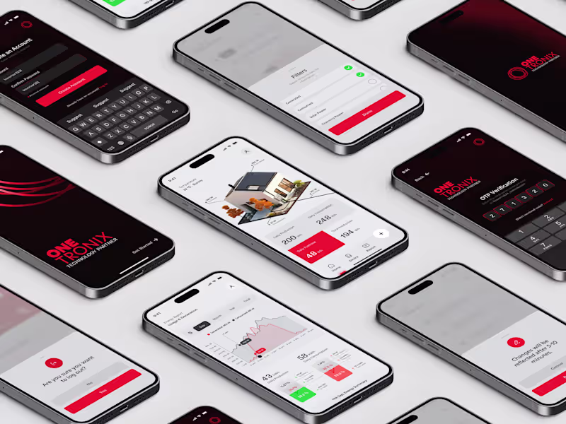 Cover image for Solar Inverter App — Mobile UI Design