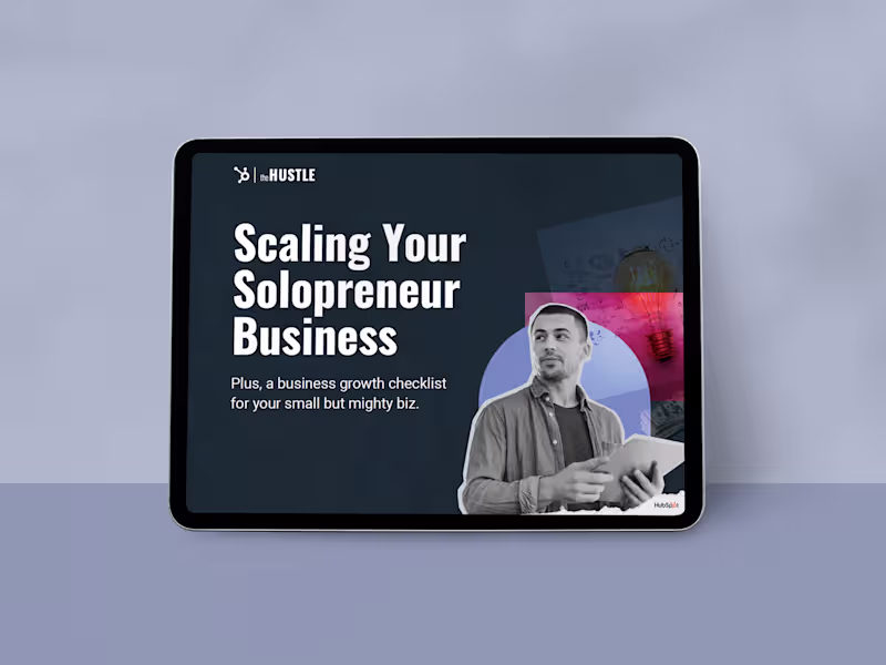 Cover image for Ebook design - The Hustle