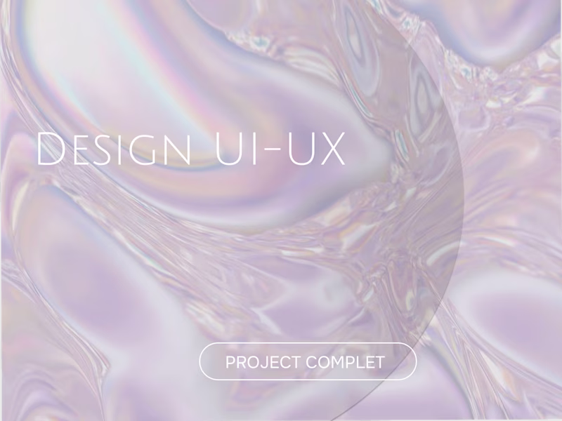 Cover image for  ✦ Project UIUX design - complete project ✦
