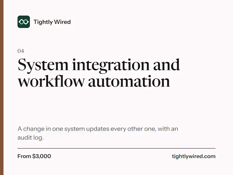 Cover image for System integration and workflow automation