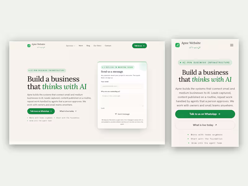 Cover image for Landing Page, Live in 1 Week