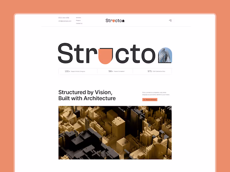 Cover image for Architecture & Interior Design Website - Structon